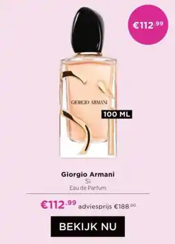 ICI Paris XL Giorgio Armani Si aanbieding