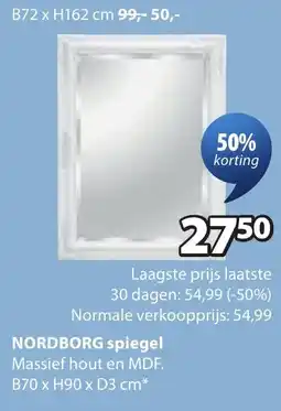 Jysk Nordborg spiegel aanbieding