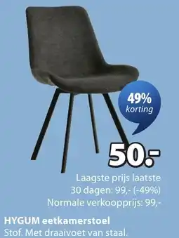 Jysk Hygum eetkamerstoel aanbieding