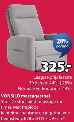 Jysk Vonsild massagestoel aanbieding