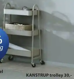 Jysk Kanstrup trolley aanbieding