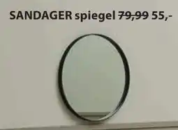 Jysk Sandager spiegel aanbieding