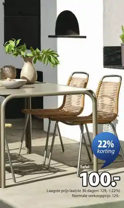 Jysk Rauma tafel aanbieding