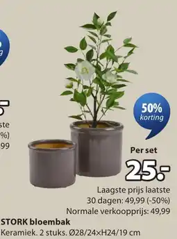 Jysk Stork bloembak aanbieding