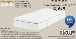 Jysk Dreamzone Driva springveermatras aanbieding