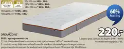 Jysk Dreamzone Buru springveermatras aanbieding