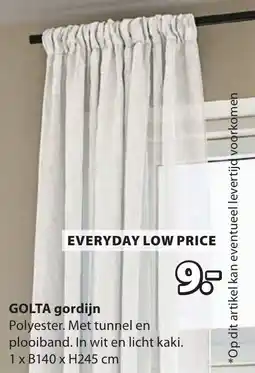 Jysk Golta gordijn aanbieding