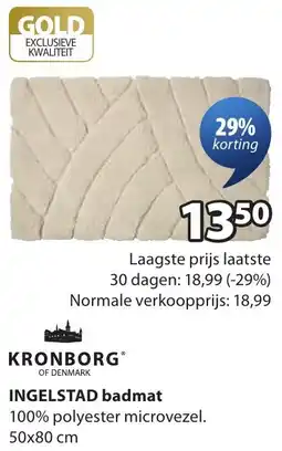 Jysk Kronborg Ingelstad badmat aanbieding