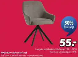 Jysk Rostrup eetkamerstoel aanbieding