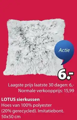 Jysk Lotus sierkussen aanbieding