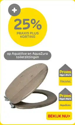 Praxis op AquaVive en AquaZuro toiletzittingen aanbieding