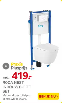 Praxis Roca Nest Inbouwtoilet Set aanbieding