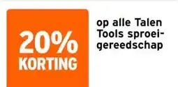 GAMMA op alle Talen Tools sproei-gereedschap aanbieding