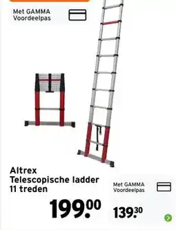 GAMMA Altrex Telescopische ladder aanbieding