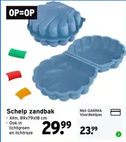 GAMMA Schelp zandbak aanbieding