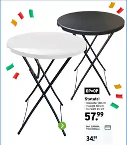 GAMMA Statafel aanbieding