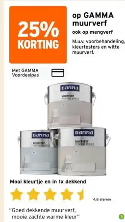 GAMMA op GAMMA muurverf aanbieding