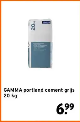 GAMMA GAMMA portland cement grijs 20 kg aanbieding