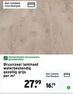 GAMMA Bruynzeel laminaat waterbestendig gezellig grijs aanbieding