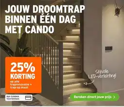 GAMMA op alle traprenovatie + trap op maat aanbieding