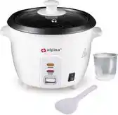 Bol.com alpina Rijstkoker - Anti-aanbaklaag - Warmhoudfunctie - 0.6 L - 300W - Wit aanbieding