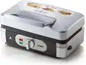 Bol.com DOMO DO9136C 3-in-1 Wafelijzer - Tosti-ijzer - Contactgrill - Verwisselbare Platen - RVS aanbieding
