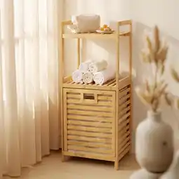 Action Luxe bamboe wasmand aanbieding