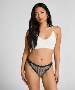 Hunkemoller Hunkemöller Hoog uitgesneden string Liz Groen aanbieding