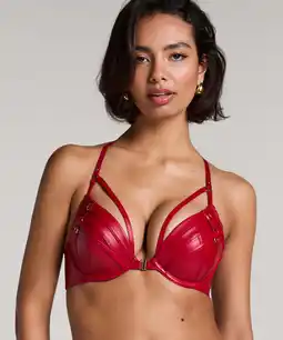 Hunkemoller Hunkemöller Voorgevormde push-up beugel bh Faye Rood aanbieding