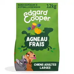 Zooplus 12kg Edgard & Cooper Adult Lam graanvrij - Droog hondenvoer aanbieding