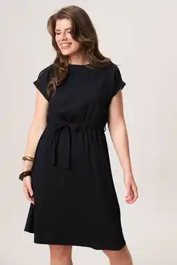 Wehkamp Miss Etam midi jurk zwart aanbieding