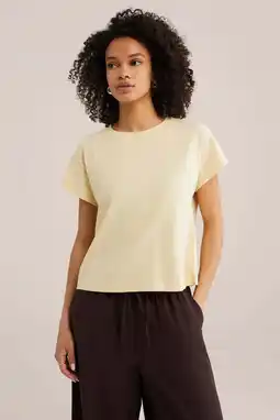 Wehkamp WE Fashion T-shirt lichtgeel aanbieding