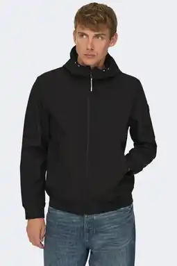 Wehkamp ONLY & SONS softshell jas zwart aanbieding