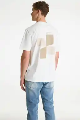 Wehkamp CHASIN' regular T-shirt met backprint wit aanbieding