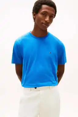 Wehkamp Tommy Hilfiger regular T-shirt blauw aanbieding
