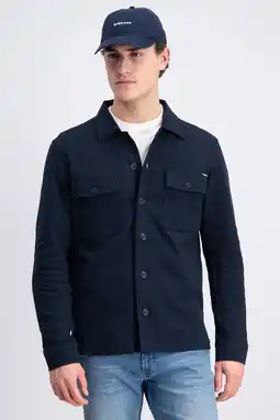 Wehkamp GABBIANO overshirt donkerblauw gebreid aanbieding