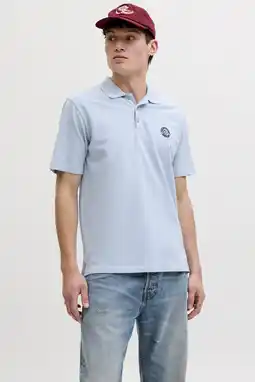 Wehkamp JACK & JONES regular polo lichtblauw aanbieding