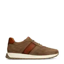 Wehkamp Manfield suède sneakers taupe aanbieding