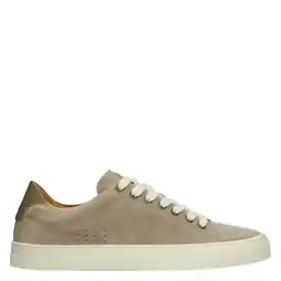 Wehkamp Manfield suède sneakers taupe aanbieding