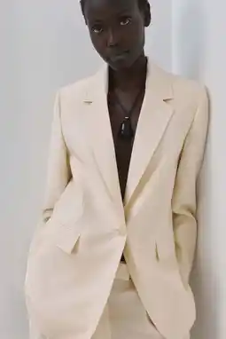 Wehkamp Mango regular blazer beige aanbieding