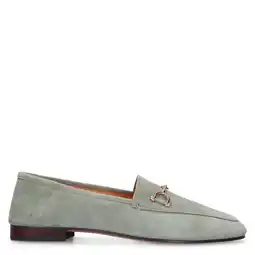 Wehkamp Manfield suède loafers groen aanbieding