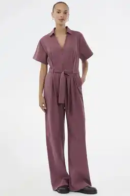 Wehkamp Modström jumpsuit aubergine aanbieding
