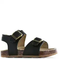 Wehkamp Shoesme leren sandalen - zwart aanbieding