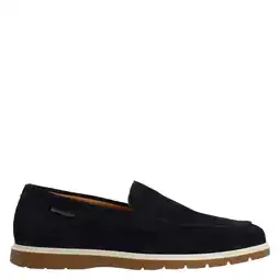 Wehkamp Manfield suède loafers donkerblauw aanbieding