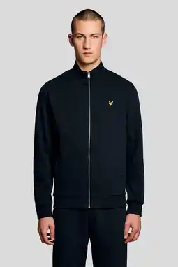 Wehkamp Lyle & Scott sweatvest donkerblauw aanbieding