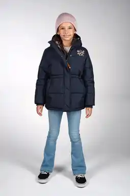 Wehkamp Moodstreet gewatteerde jas donkerblauw aanbieding