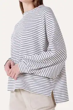 Wehkamp Another-Label gestreepte sweater wit aanbieding