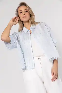 Wehkamp Poools blouse lichtblauw aanbieding
