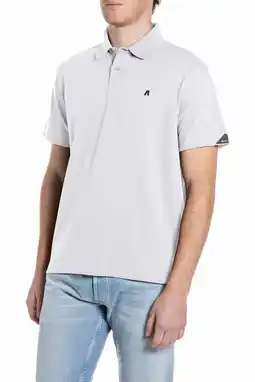 Wehkamp REPLAY regular polo wit aanbieding