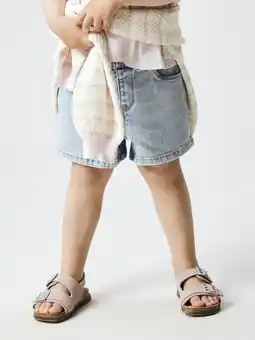 Wehkamp NAME IT MINI mom regularwaist short light blue denim aanbieding